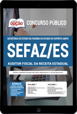 Apostila SEFAZ-ES em PDF - Auditor Fiscal da Receita Estadual