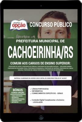 Apostila Prefeitura de Cachoeirinha - RS em PDF - Comum aos Cargos de Ensino Superior