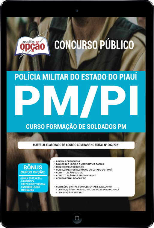 Concurso PM PI Soldado - Legislação Da Policia Militar do Piauí 