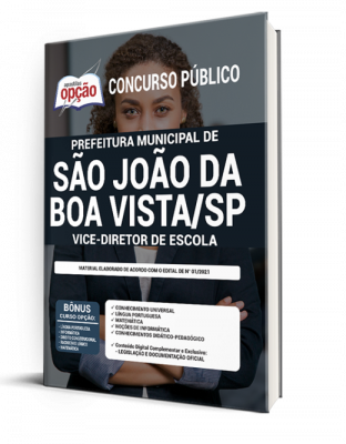 Apostila Prefeitura de São João da Boa Vista - SP - Vice-Diretor de Escola