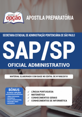 Apostila SAP-SP - Oficial Administrativo