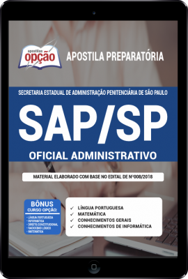Apostila SAP-SP em PDF - Oficial Administrativo