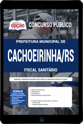 Apostila Prefeitura de Cachoeirinha - RS em PDF - Fiscal Sanitário