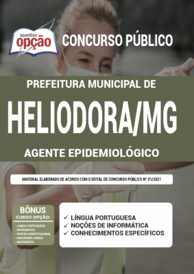 Apostila Prefeitura de Heliodora - MG - Agente Epidemiológico