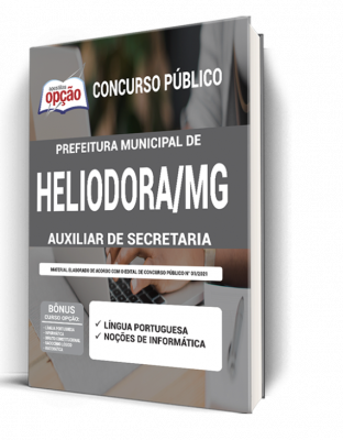 Apostila Prefeitura de Heliodora - MG - Auxiliar de Secretaria