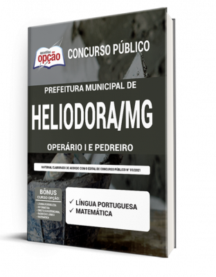 Apostila Prefeitura de Heliodora - MG - Operário I e Pedreiro