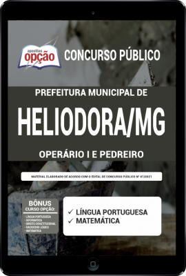 Apostila Prefeitura de Heliodora - MG em PDF - Operário I e Pedreiro