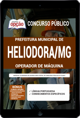 Apostila Prefeitura de Heliodora - MG em PDF - Operador de Máquina
