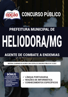 Apostila Prefeitura de Heliodora - MG - Agente Combate a Endemias