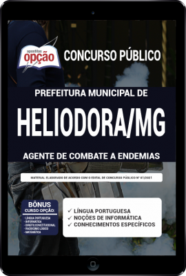 Apostila Prefeitura de Heliodora - MG em PDF - Agente Combate a Endemias