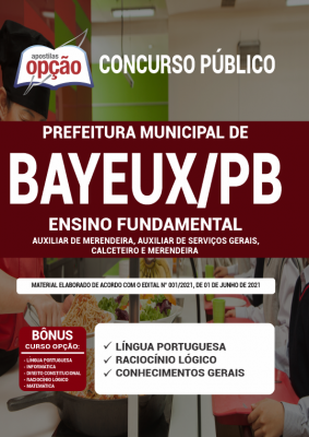 Apostila Prefeitura de Bayeux - PB - Ensino Fundamental