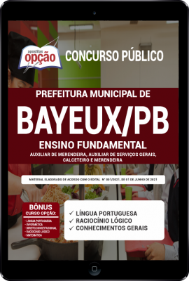 Apostila Prefeitura de Bayeux - PB em PDF - Ensino Fundamental