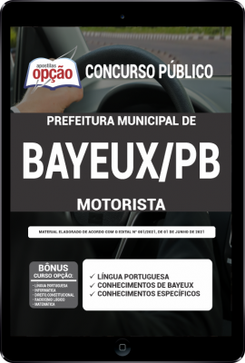 Apostila Prefeitura de Bayeux - PB em PDF - Motorista