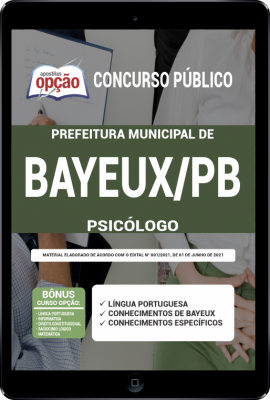 Apostila Prefeitura de Bayeux - PB em PDF - Psicólogo