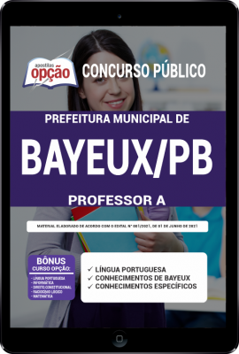 Apostila Prefeitura de Bayeux - PB em PDF - Professor A