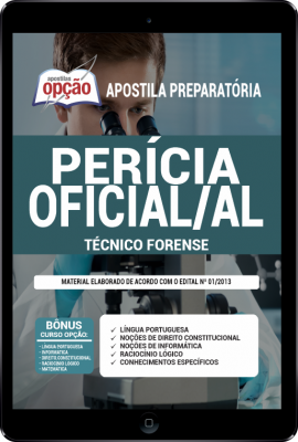 Apostila Perícia Oficial - AL em PDF - Técnico Forense