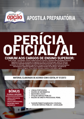 Apostila Perícia Oficial - AL - Comum aos Cargos de Ensino Superior