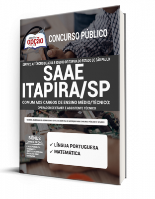 Apostila SAAE Itapira - SP - Cargos de Ensino Médio