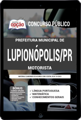 Apostila Prefeitura de Lupionópolis - PR em PDF - Motorista