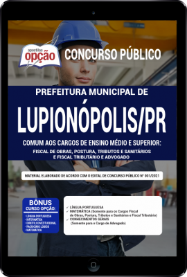 Apostila Prefeitura de Lupionópolis - PR em PDF - Comum aos Cargos de Ensino Médio e Superior