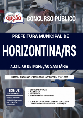 Apostila Prefeitura de Horizontina - RS - Auxiliar de Inspeção Sanitária