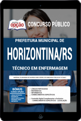 Apostila Prefeitura de Horizontina - RS em PDF - Técnico em Enfermagem