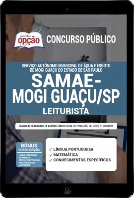 Apostila SAMAE-Mogi Guaçu - SP em PDF - Leiturista