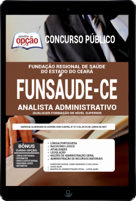 Apostila FUNSAÚDE-CE em PDF - Analista Administrativo