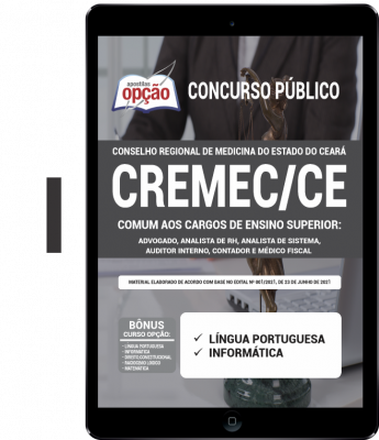 Apostila CREMEC-CE em PDF - Comum aos Cargos de Ensino Superior