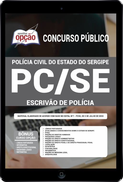 Apostila PC-SE PDF - Escrivão de Polícia 2021