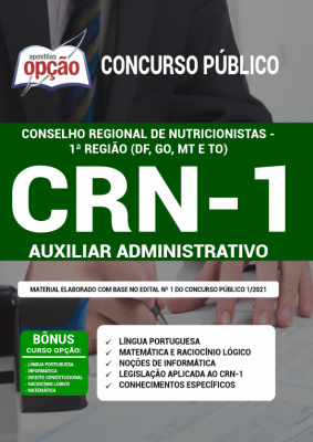 Apostila CRN 1 - Auxiliar Administrativo