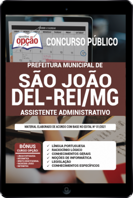 Apostila Prefeitura de São João Del-Rei - MG em PDF - Assistente Administrativo
