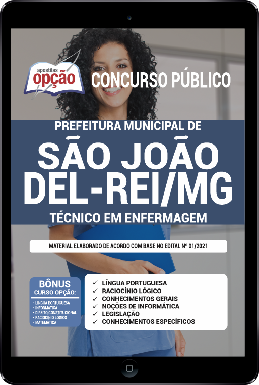 Apostila Pref de São João Del-Rei MG PDF 2021 Técnico em Enfermagem
