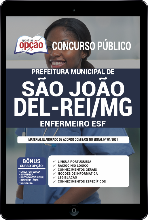 Apostila Pref São João Del-Rei MG PDF 2021 Enfermeiro ESF