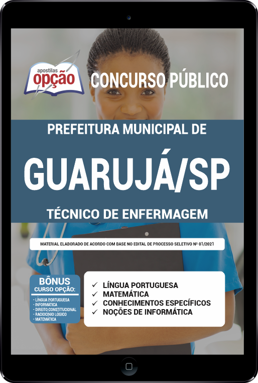 Apostila Prefeitura de Guarujá - SP PDF - Técnico de Enfermagem 2021
