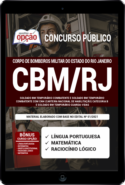Apostila CBM-RJ PDF - Soldado BM Temporário Combatente 2021