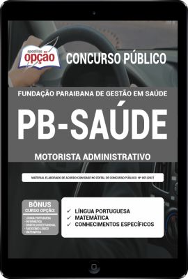 Apostila PB SAÚDE em PDF - Motorista Administrativo