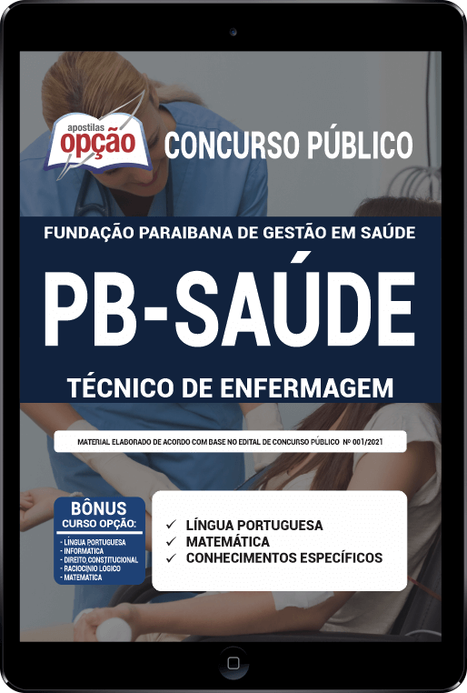 Apostila PB SAÚDE PDF - Técnico de Enfermagem 2021