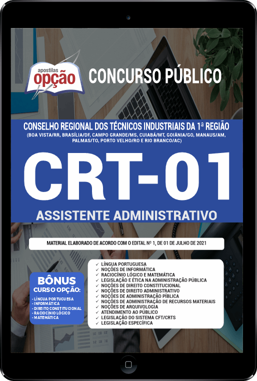Apostila CRT 1 PDF - Assistente Administrativo 2021
