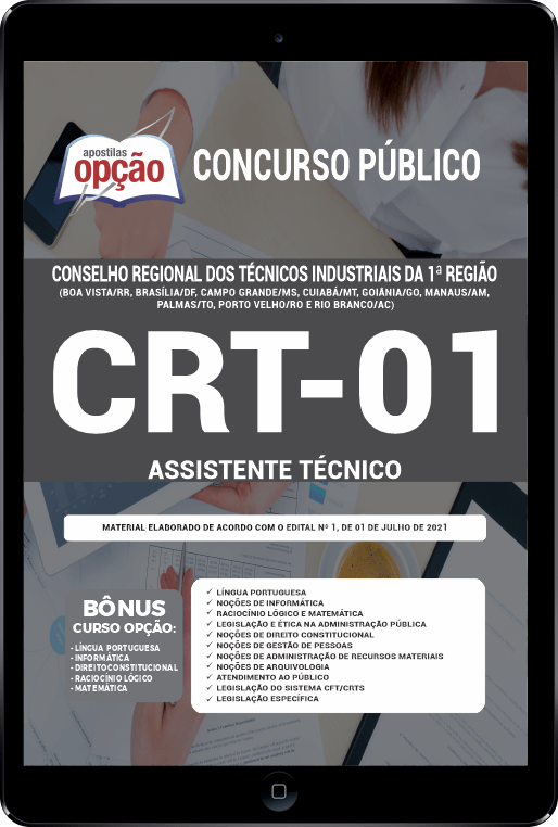 Apostila CRT 1 PDF - Assistente Técnico 2021