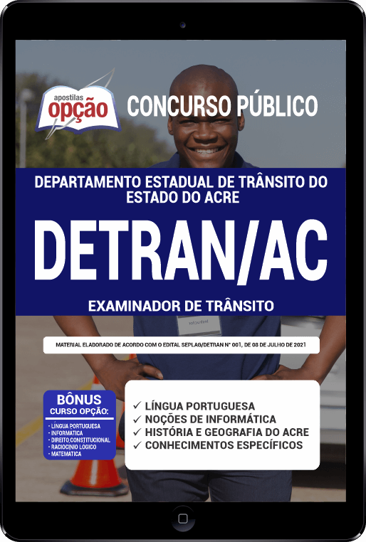 Apostila DETRAN-AC PDF - Examinador de Trânsito 2021