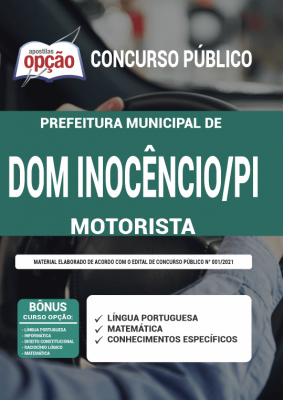 Apostila Prefeitura de Dom Inocêncio - PI - Motorista