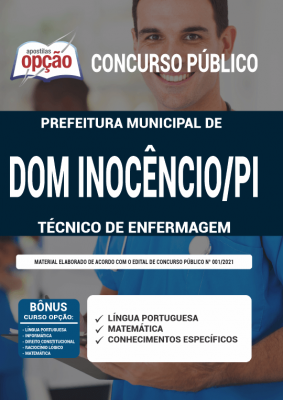 Apostila Prefeitura de Dom Inocêncio - PI - Técnico de Enfermagem