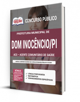 Apostila Prefeitura de Dom Inocêncio - PI - ACS - Agente Comunitário de Saúde