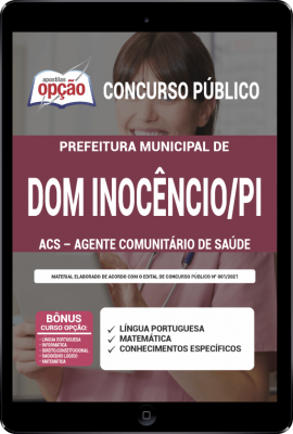Apostila Prefeitura de Dom Inocêncio - PI em PDF - ACS - Agente Comunitário de Saúde