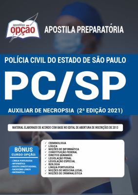 Apostila PC-SP - Auxiliar de Necropsia (2ª Edição)