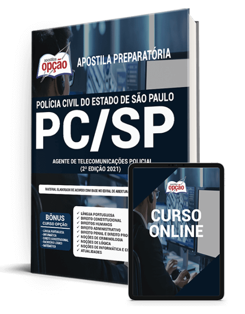 Apostila PC-SP 2021 - Agente de Telecomunicações Policial (2ª Edição)