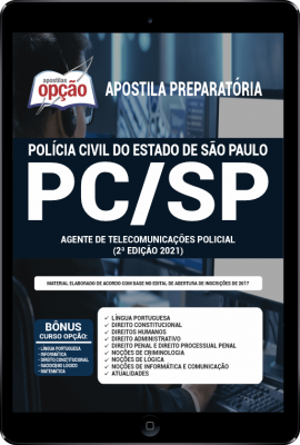 Apostila PC-SP em PDF - Agente de Telecomunicações Policial (2ª Edição)