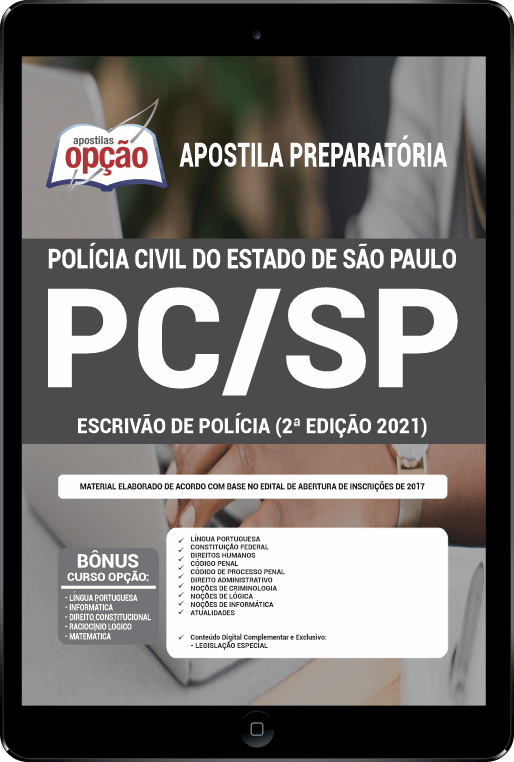 Apostila PC-SP em PDF - Escrivão de Polícia 2021 (2ª Edição)