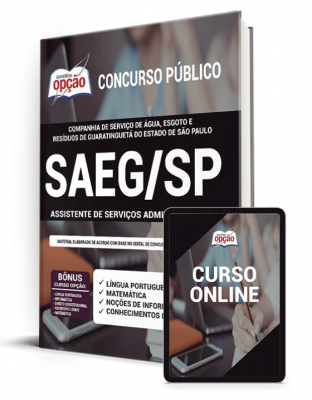 Apostila SAEG-SP - Assistente de Serviços Administrativos